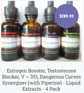 transformations labs estrogen booster and testosterone blockers