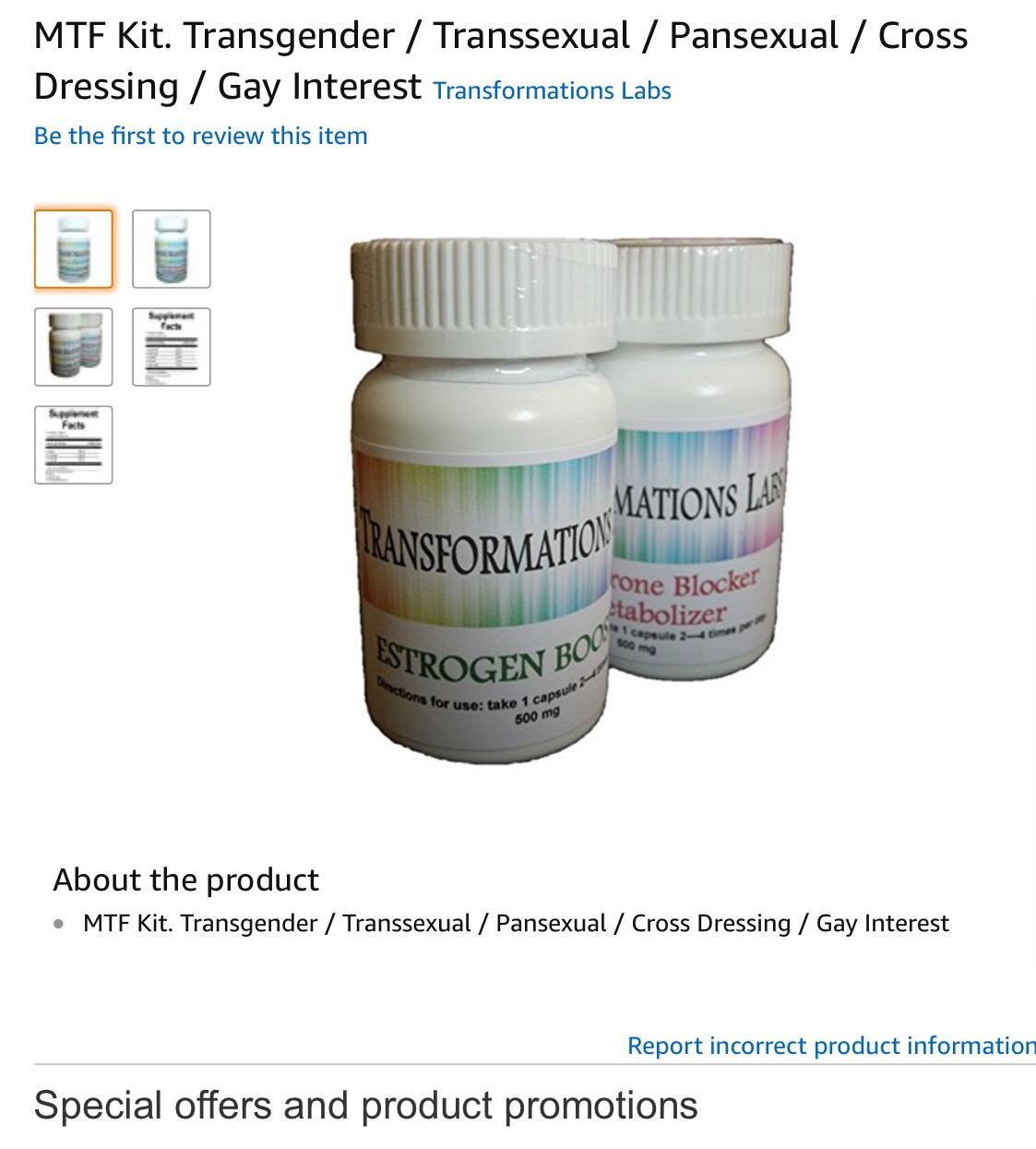 Mtf Transgender hormones Amazon 